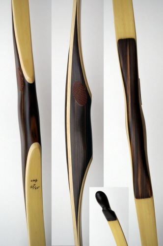 Griff: Ebenholz , Tips: Horn, L&auml;nge: 64 Zoll, Zuggewicht: 53 Lbs